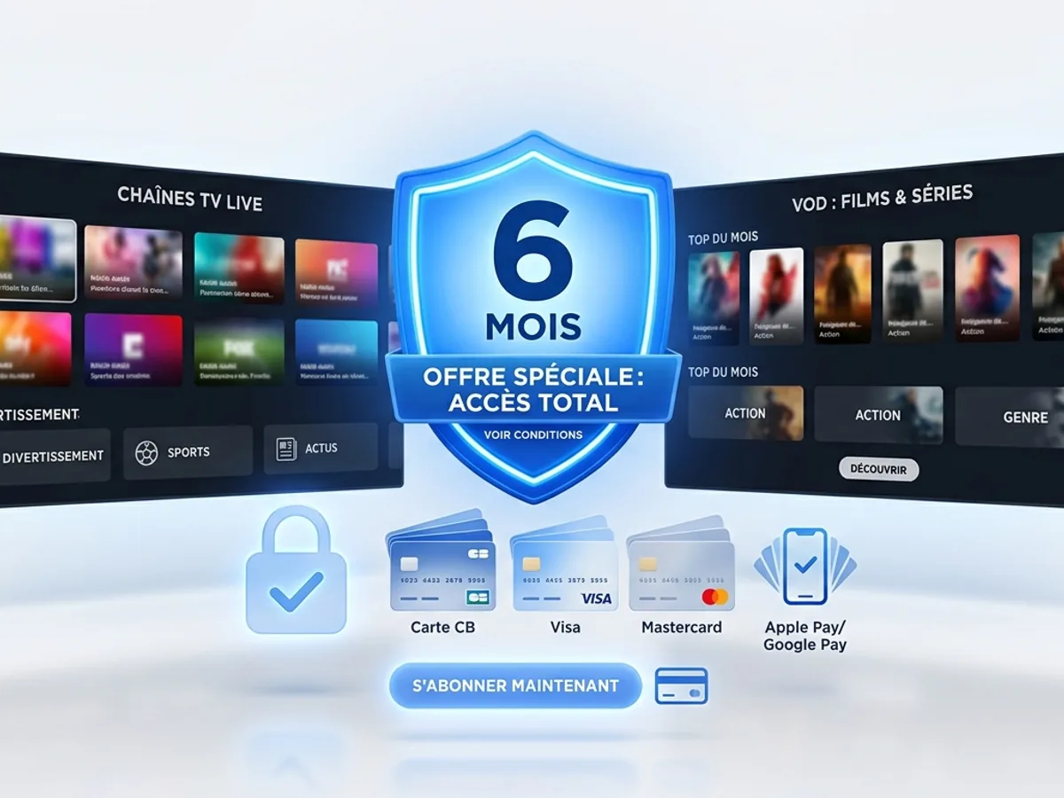Acheter un abonnement IPTV France : paiement sécurisé et activation immédiate
