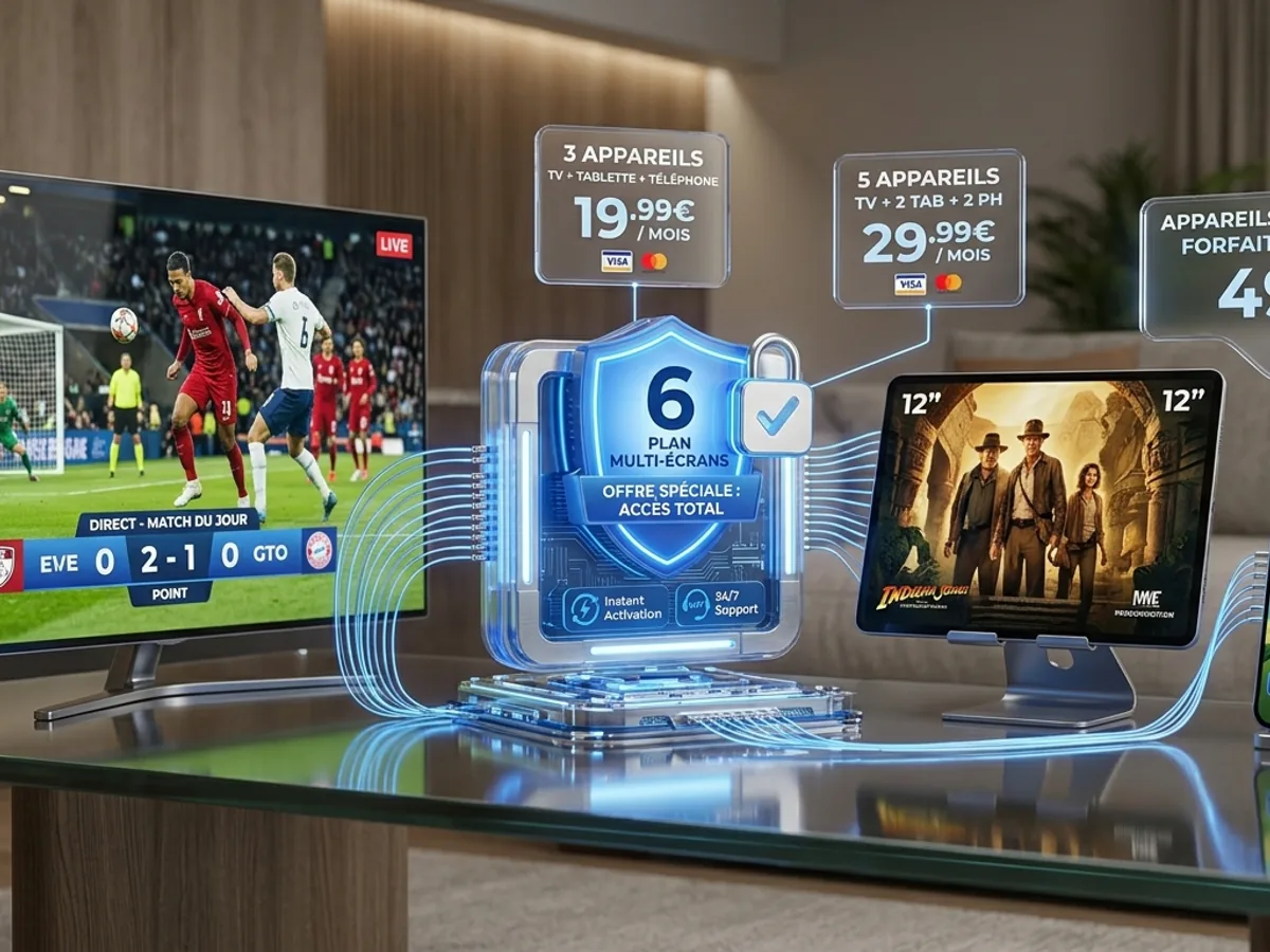 Abonnement IPTV multi écrans sur plusieurs appareils — French IPTV Pro